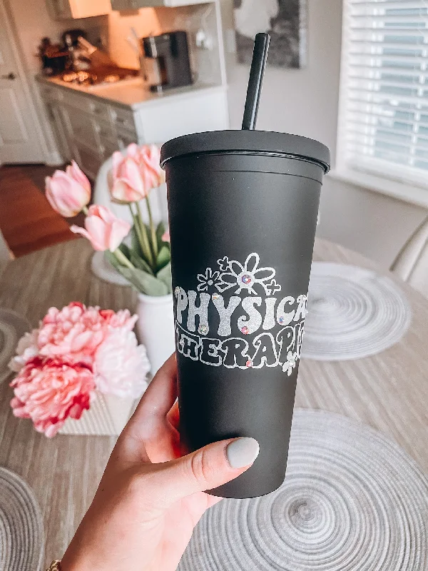Drinkware Bundle Offer Physical Therapist Black Matte Tumbler