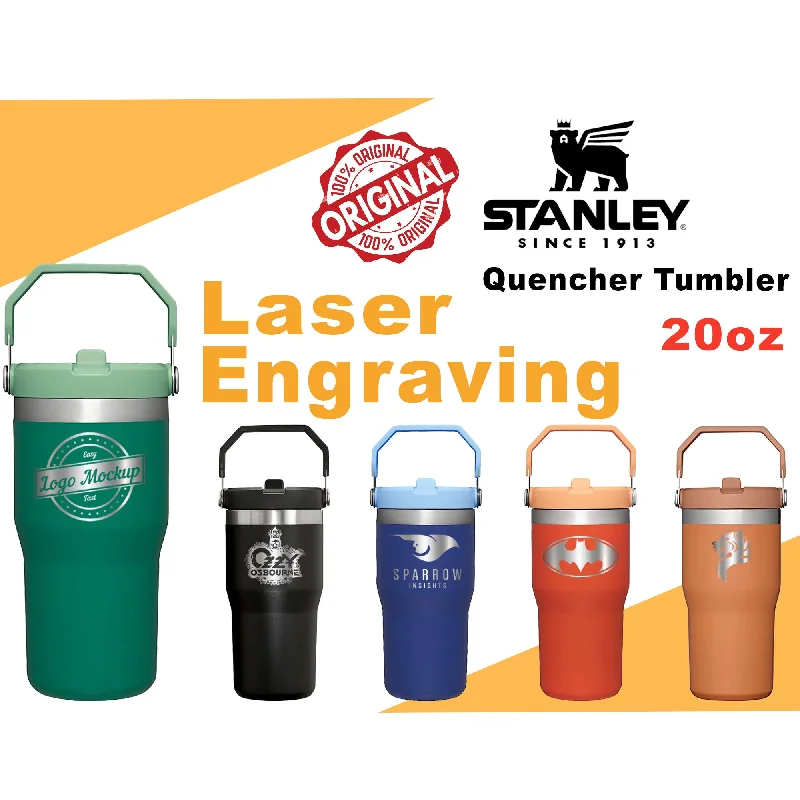 Drinkware Collection Promotion Personalized Stanley 20oz IceFlow Stainless Steel Tumbler, Stanley Iceflow Custom Tumbler, Laser Engraved Travel Cup, Hydration, Camping. Drinkware Collection Promotion Personalized Stanley 20oz IceFlow Stainless Steel Tumbler, Stanley Iceflow Custom Tumbler, Laser Engraved Travel Cup, Hydration, Camping.