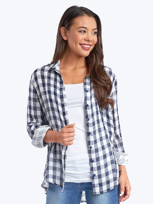 Fashion Forward, Function First Hanford "TENCEL" Double Face Gauze "Loving" Blouse