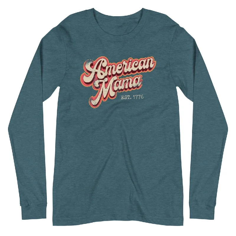 Floral Style American Mama Long Sleeve - Women's