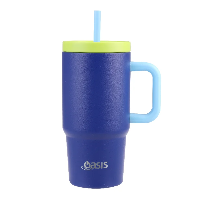 Personalized Drinkware Deals Oasis Insulated Junior Commuter Tumbler 700ml - Navy/Green Personalized Drinkware Deals Oasis Insulated Junior Commuter Tumbler 700ml - Navy/Green