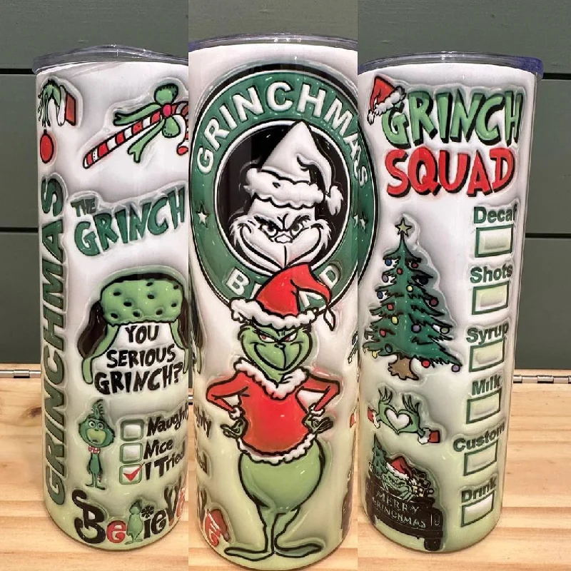 Luxury Fashion Grinchmas Coffee Grinch Squad 20oz Tumbler