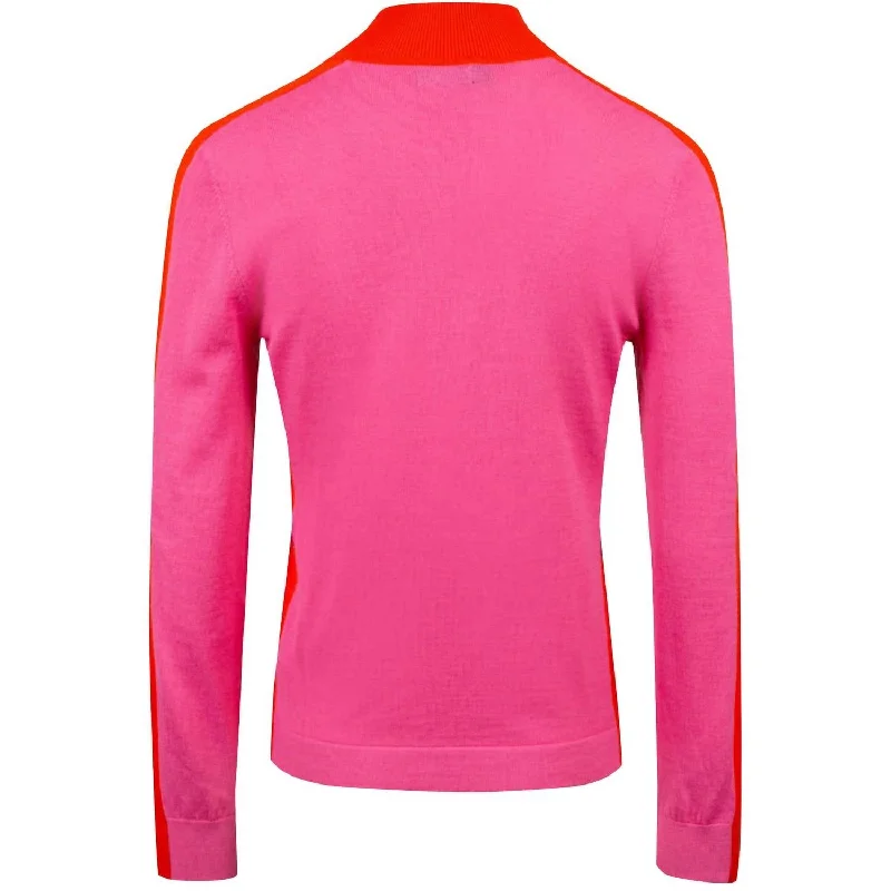 Limited Time Deal Adia Turtle Neck In S168 Pop Pink