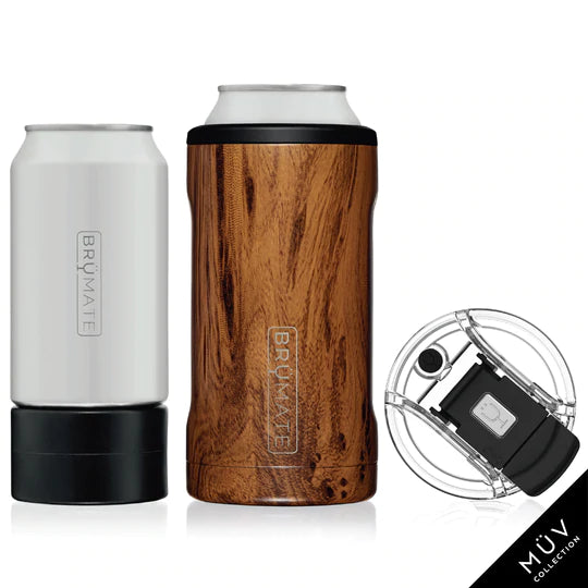 Eco-Conscious Drinkware Brumate Hopsulator Trio - Walnut