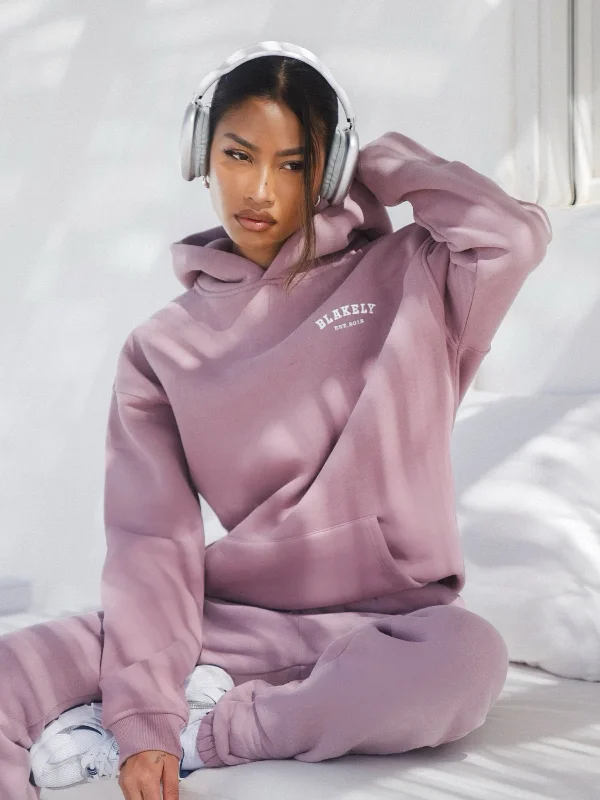 Limited - Edition Drops Heritage Oversized Hoodie - Dusty Pink