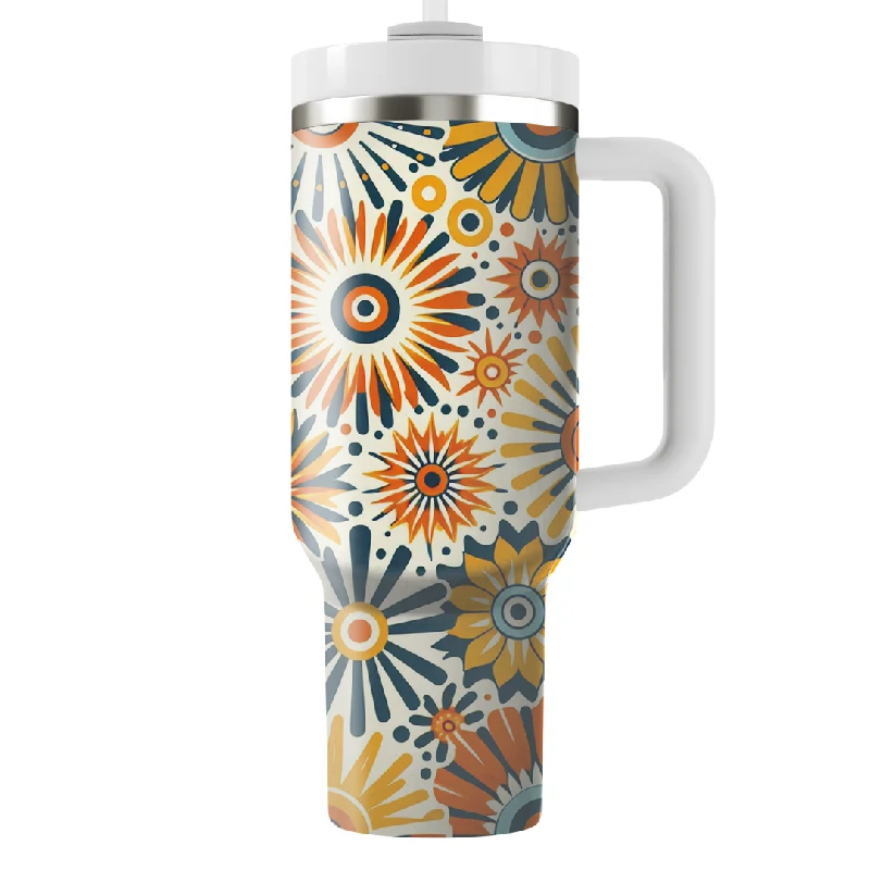 Shop Sale Items Radiant Sunburst Patterns Tumbler With Handle