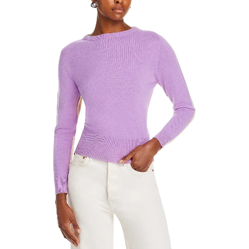 Feminine Charm Womens Knit Long Sleeves Crewneck Sweater