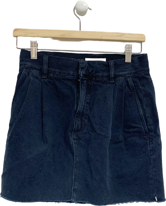 Flowy Fabric Agolde Black Becker Denim Skirt Crushed W24
