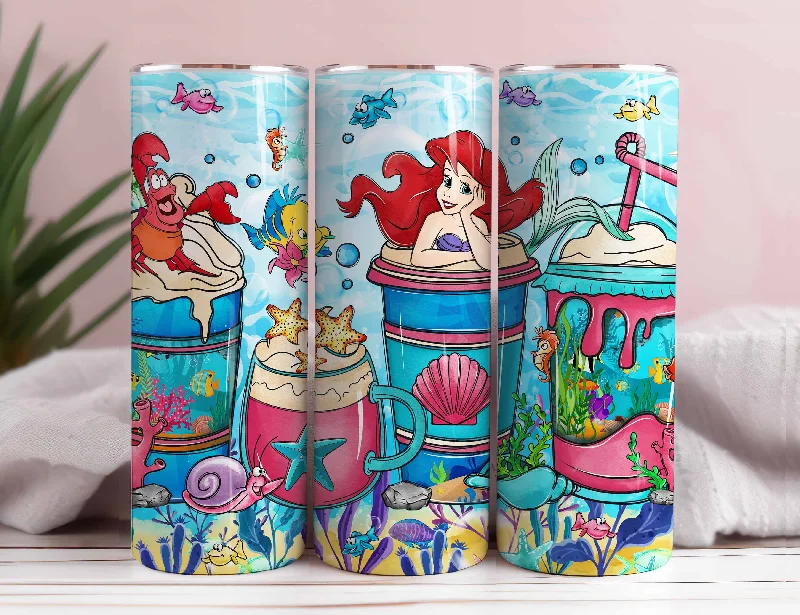 Drinkware Set Sale Ariel Tumbler Wrap, Princess Coffee Tumbler Wrap, 20oz Skinny Tumbler, Skinny Tumbler Wrap, 20oz Tumbler, Png download Drinkware Set Sale Ariel Tumbler Wrap, Princess Coffee Tumbler Wrap, 20oz Skinny Tumbler, Skinny Tumbler Wrap, 20oz Tumbler, Png download