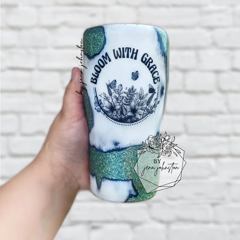 Limited-Time Offer Distressed Sage Epoxy Tumbler