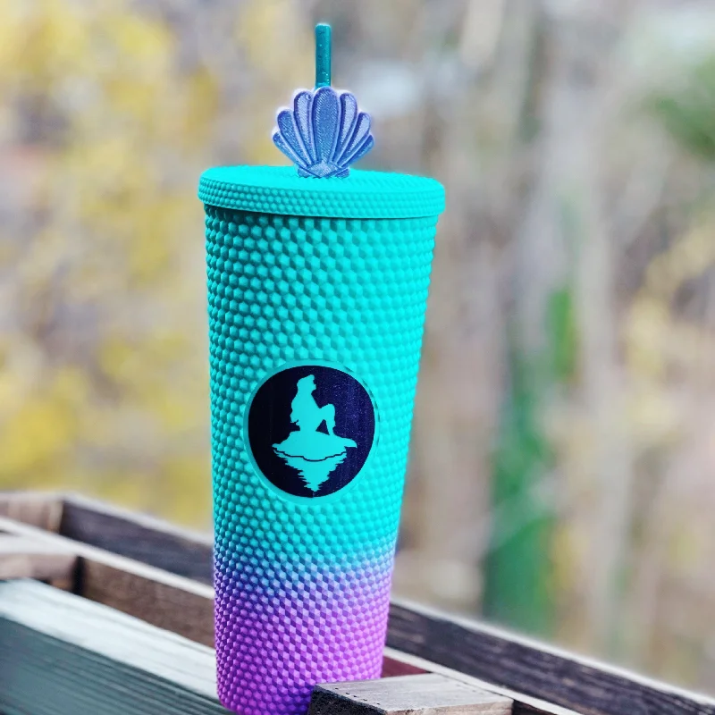 Limited Time Offer PREORDER Mermaid Princess Inspired Studded Tumbler