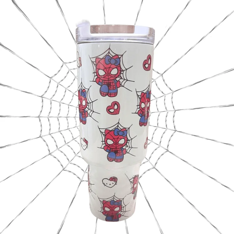 Unique Drinkware Gifts Kitty Spider Tumbler 40oz