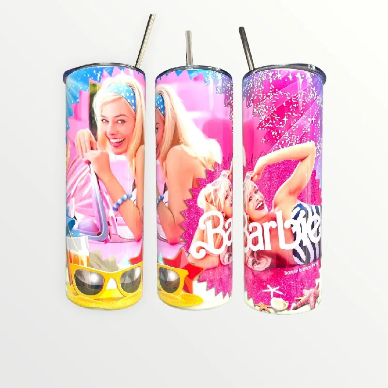 Drinkware Gifts For Friends Barbie Movie Insulated 20/30oz Skinny Tumbler