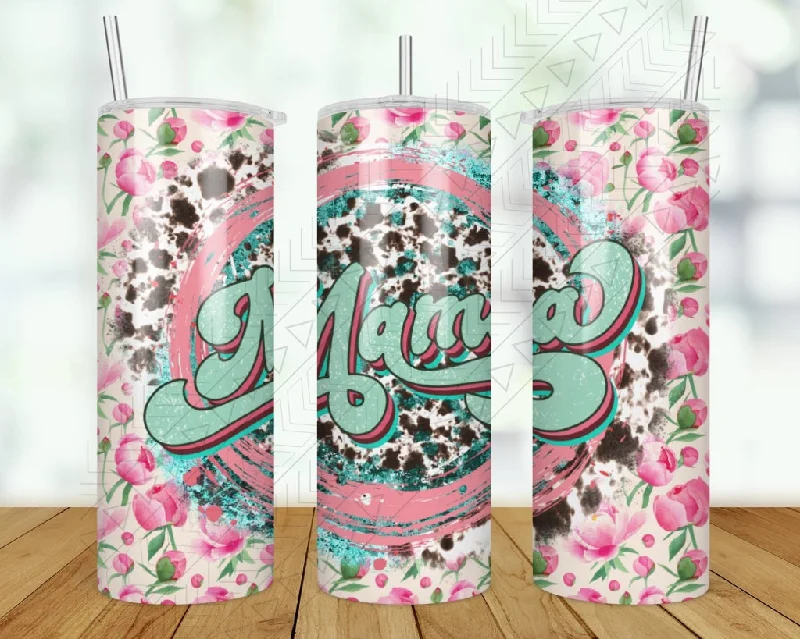 Premium Steel Tumblers Mama Western/Roses Tumbler