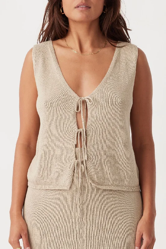 Chic & Cozy Collection Poppy Vest - Taupe