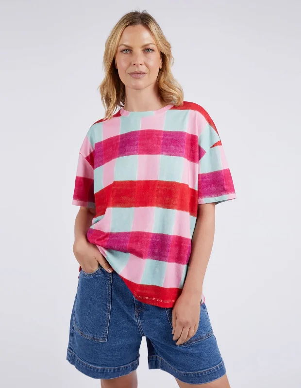 Fashion Forward Outfits Elm Monaco Check Tee