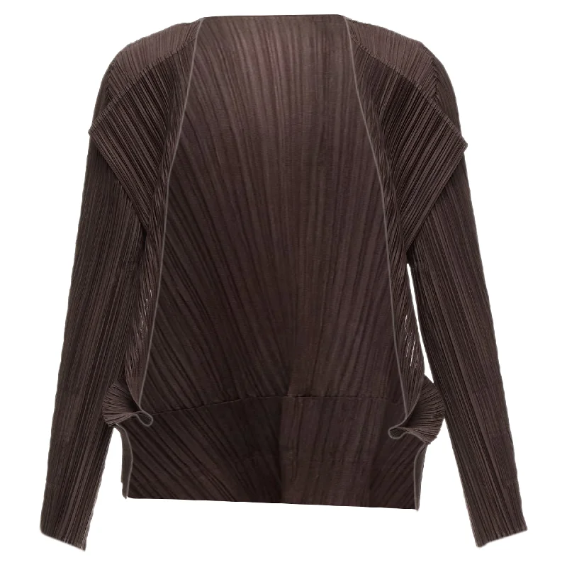 Feminine Elegance Issey Miyake Pleats Please Plisse 3D Cut Cardigan Jacket