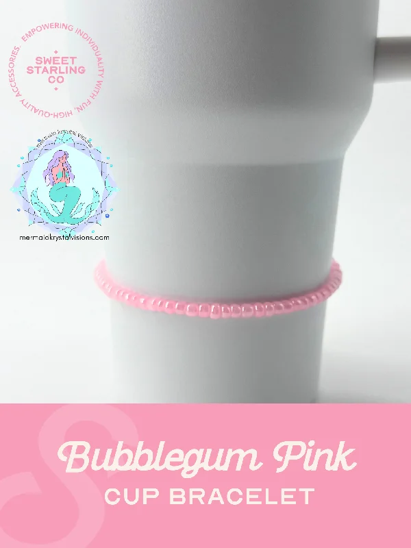 Environmentally Friendly Mugs Bubblegum Pink Cup Bracelet