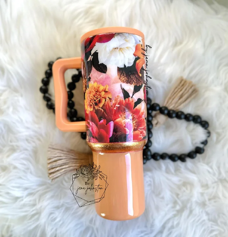 Clearance Event Floral Epoxy Tumbler