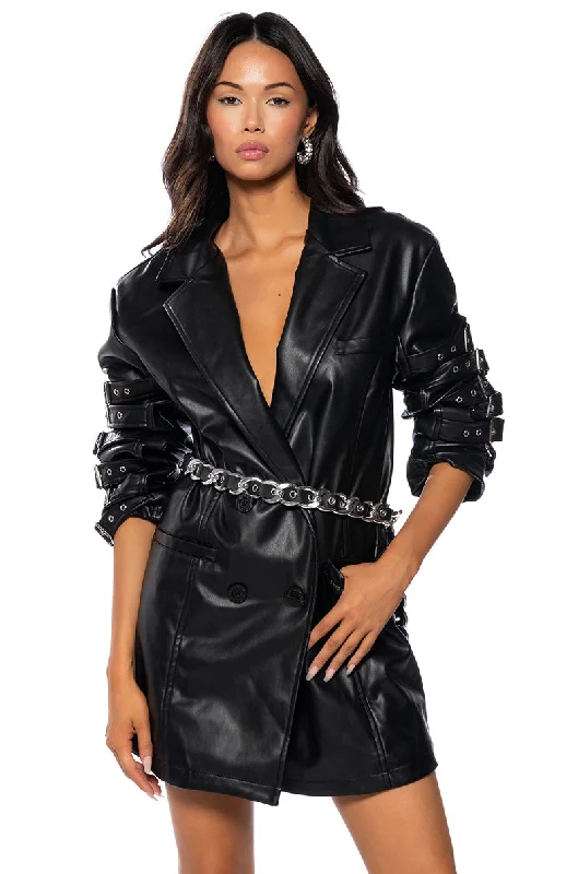 Limited Time Deal BUCKLE DOWN PU BLAZER