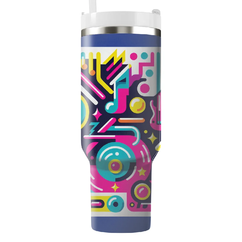 Hot Deals Retro Neon Lights Tumbler With Handle