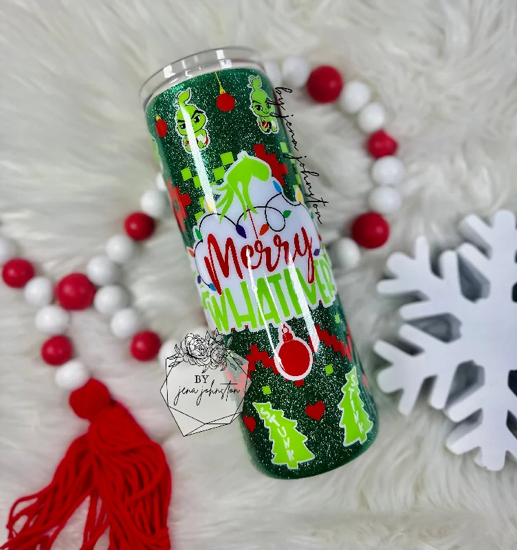 Chic Style, Always In Vogue Grinch Christmas Sweater Skinny Epoxy Tumbler