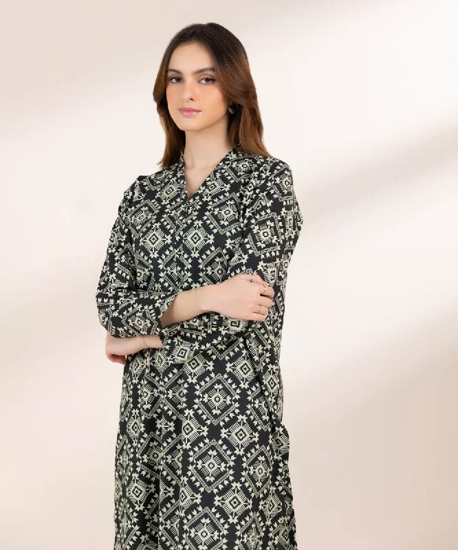 Casual Elegance Printed Cambric Shirt