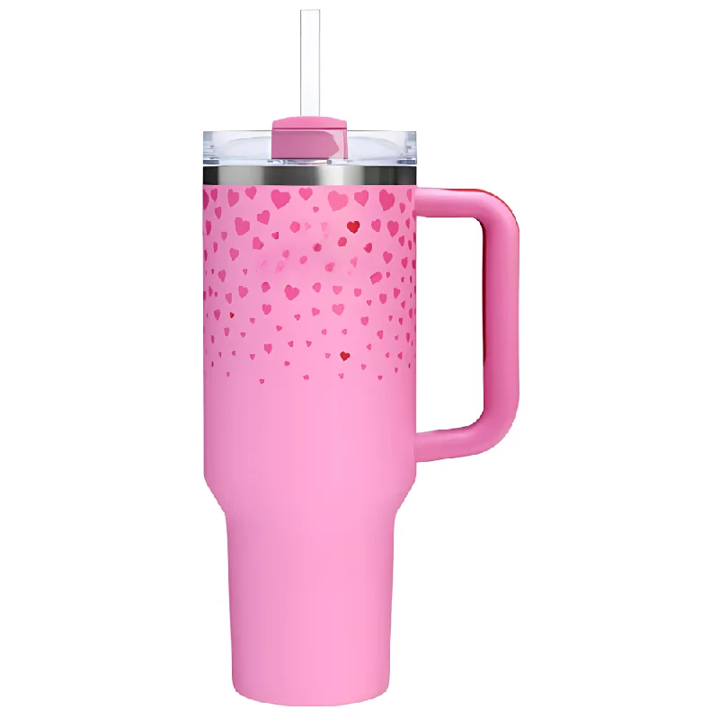 Environmentally Friendly Mugs 40Oz Insulated Tumbler With Handle And Straw