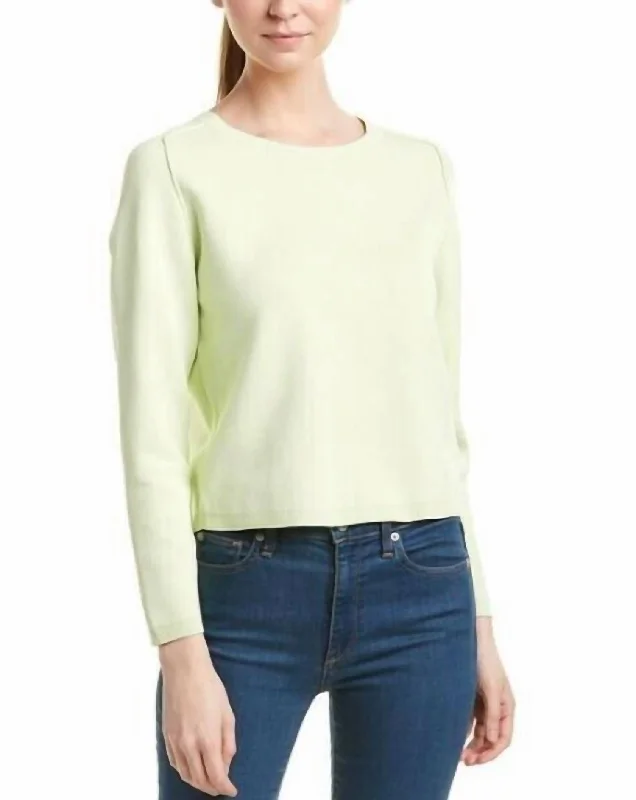 Stylish Statements Alex Stretch Knit Sweater In Green