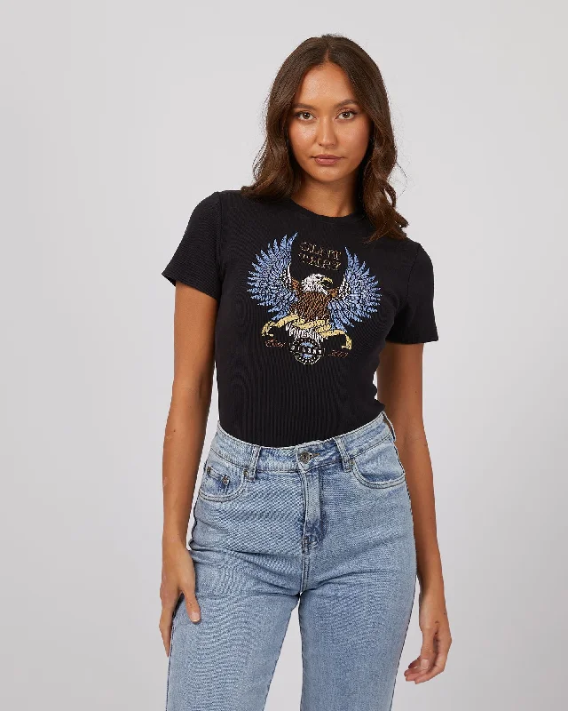 Classic Charm Silent Theory Wing Power Baby Tee