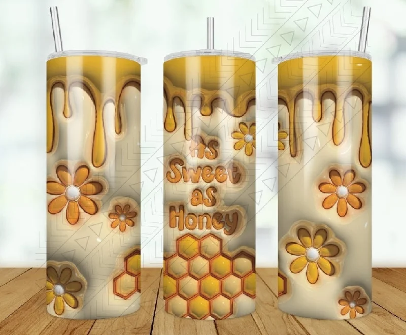 Decorative Drinkware As Sweet As Honey 3d Puff Tumbler
