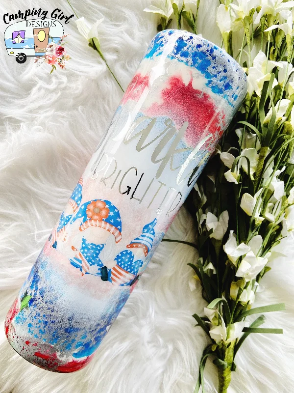 Flash Drinkware Deals READY TO SHIP Sparkle Brighter 4th of July 20 oz tumbler