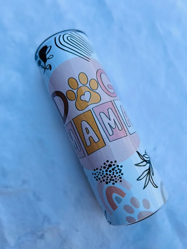 Drinkware Offers Dog Mama Rainbow Floral - Tumbler