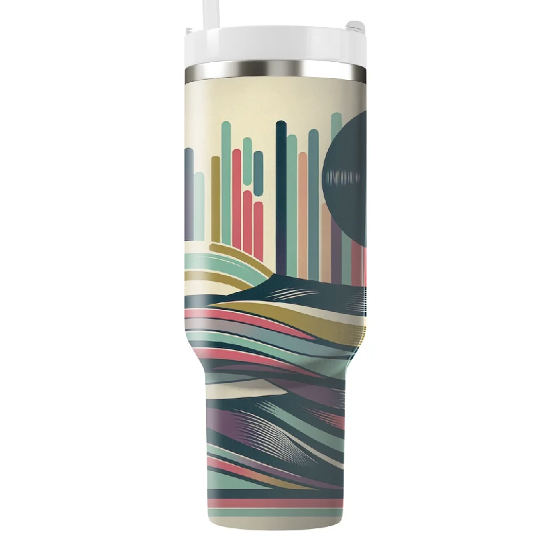 Drinkware Sale Event Retro Vinyl Vibes Tumbler With Handle