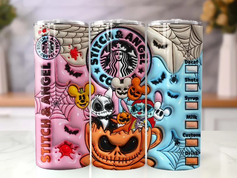 Seasonal Drinkware Sale 3D Inflated Halloween Tumbler Wrap, Cartoon Halloween Tumbler Png, The Nightmare Before Christmas 20oz Skinny Tumbler, 3D Tumbler Wrap Seasonal Drinkware Sale 3D Inflated Halloween Tumbler Wrap, Cartoon Halloween Tumbler Png, The Nightmare Before Christmas 20oz Skinny Tumbler, 3D Tumbler Wrap