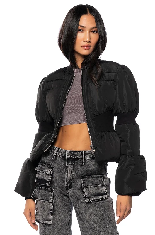 Contemporary Elegance WHATEVER FITTED PUFFER JACKET