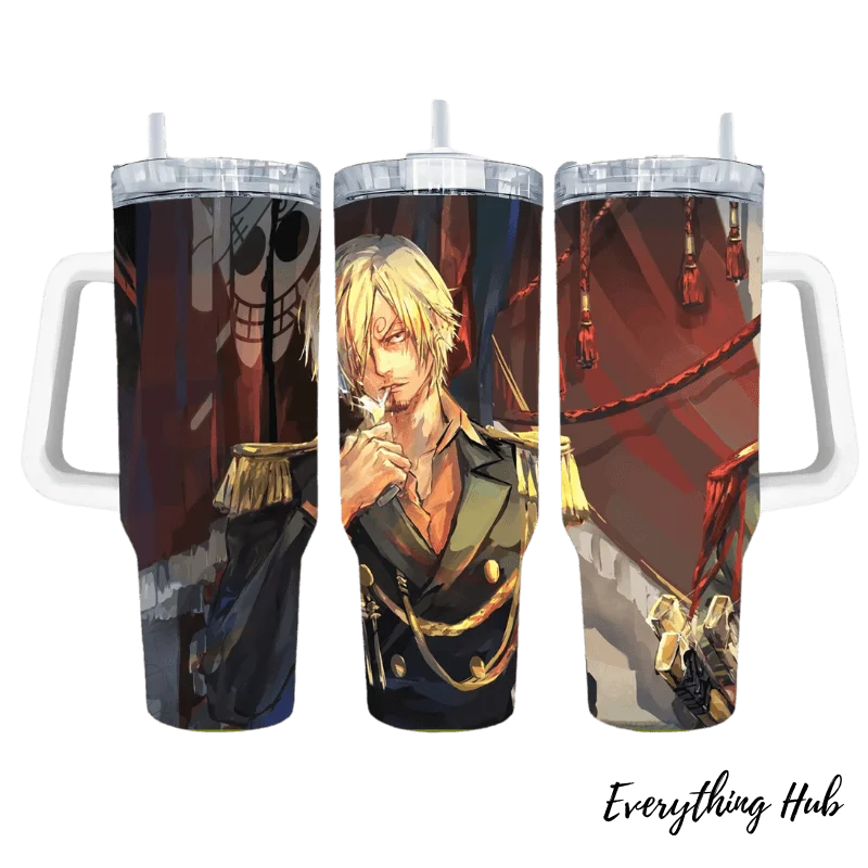 Drinkware Gift Set Vinsmoke Sanji One Piece 40oz Tumbler