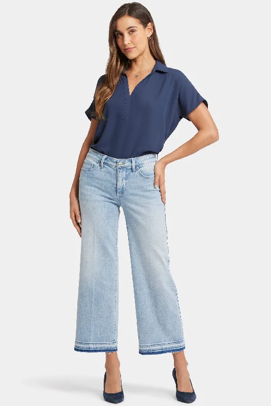 Evening Looks Teresa Wide Leg Ankle Jeans - Misty Ridge