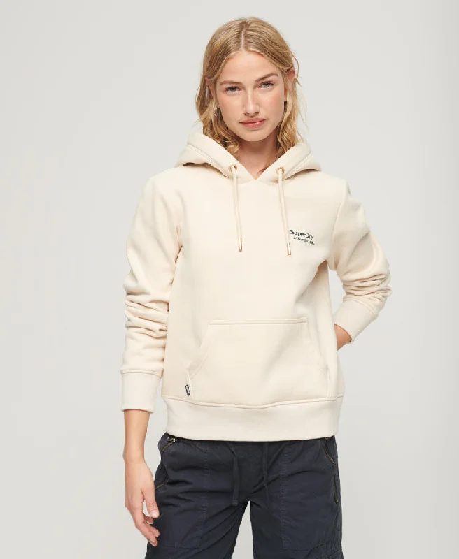 Unleash Your Fashion Essential Logo Hoodie | Tapioca Cream