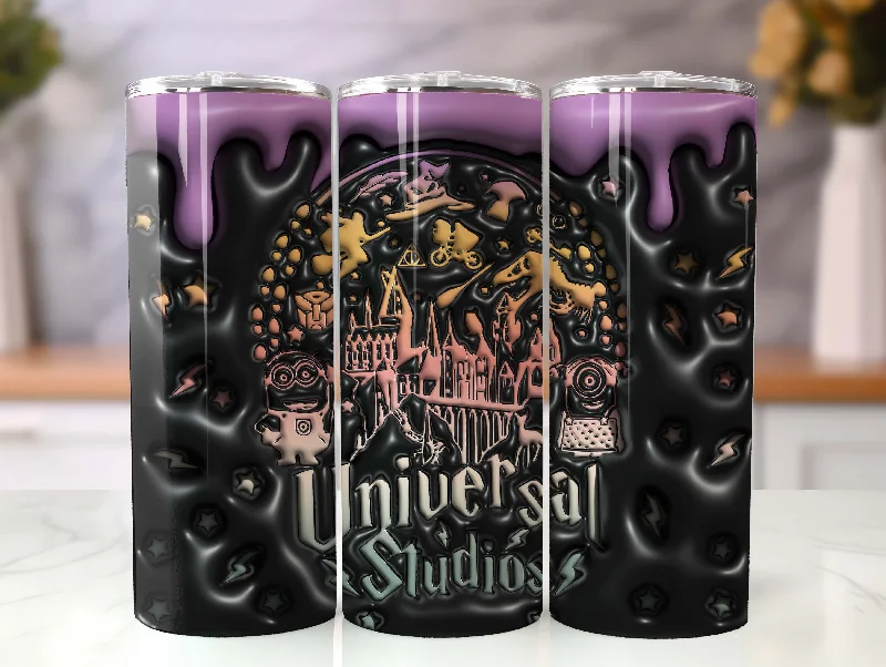 Eco-Friendly Drinkware 3D Inflated Universal Studios Tumbler Wrap, 20oz Skinny Tumbler, Cartoon 3D Inflated, Spooky Vibes Png, Halloween Png, 3D Magic Wizard Png Eco-Friendly Drinkware 3D Inflated Universal Studios Tumbler Wrap, 20oz Skinny Tumbler, Cartoon 3D Inflated, Spooky Vibes Png, Halloween Png, 3D Magic Wizard Png