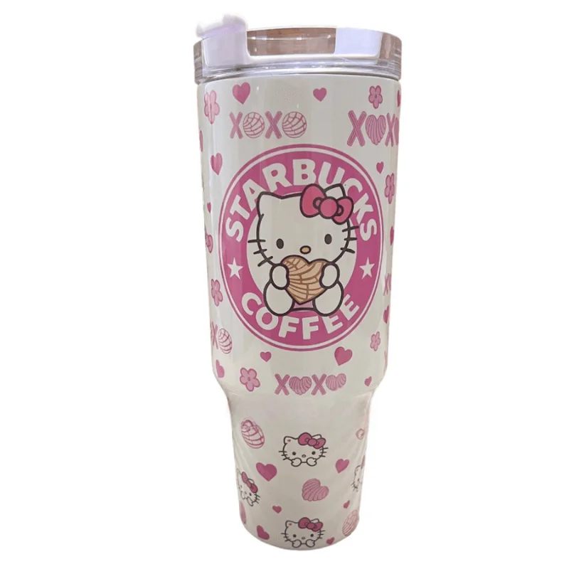 Tumbler Promotions Pink Kitty 40oz Starbucks Tumbler