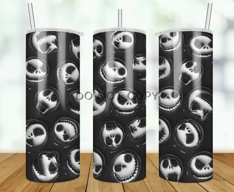 Artistic Drinkware Nightmare Jack 3D Puff Tumbler