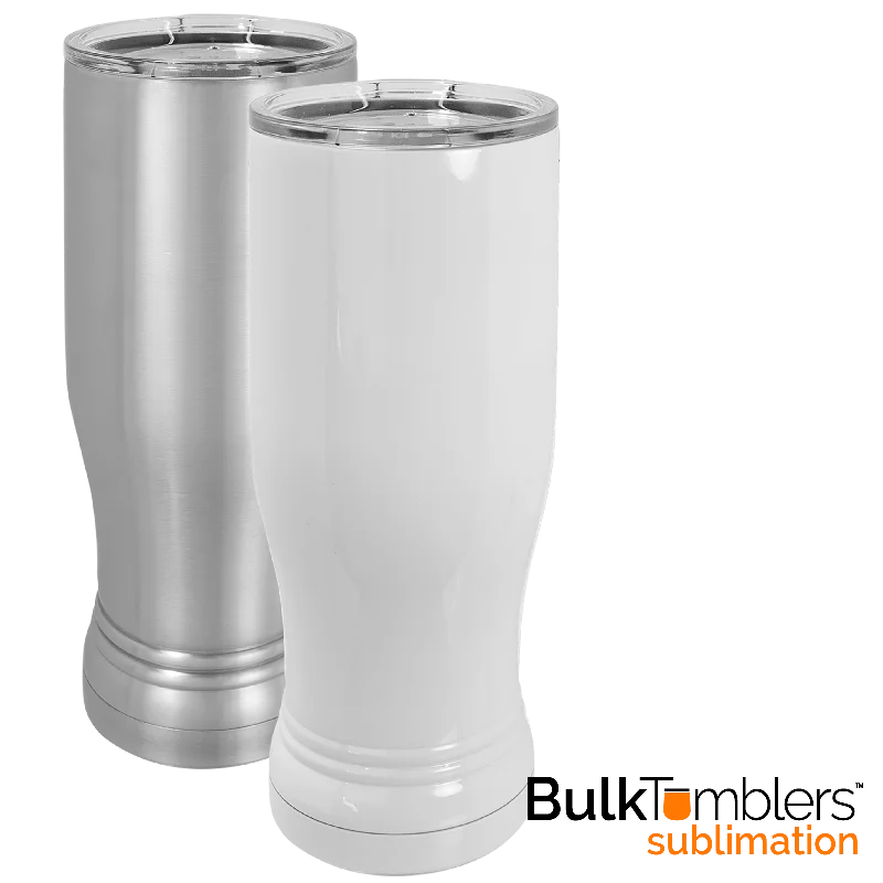 Stainless Steel Drinkware 20 oz Pilsner SUBLIMATION Stainless Steel Blank Insulated SureGrip Tumbler with Lid Stainless Steel Drinkware 20 oz Pilsner SUBLIMATION Stainless Steel Blank Insulated SureGrip Tumbler with Lid
