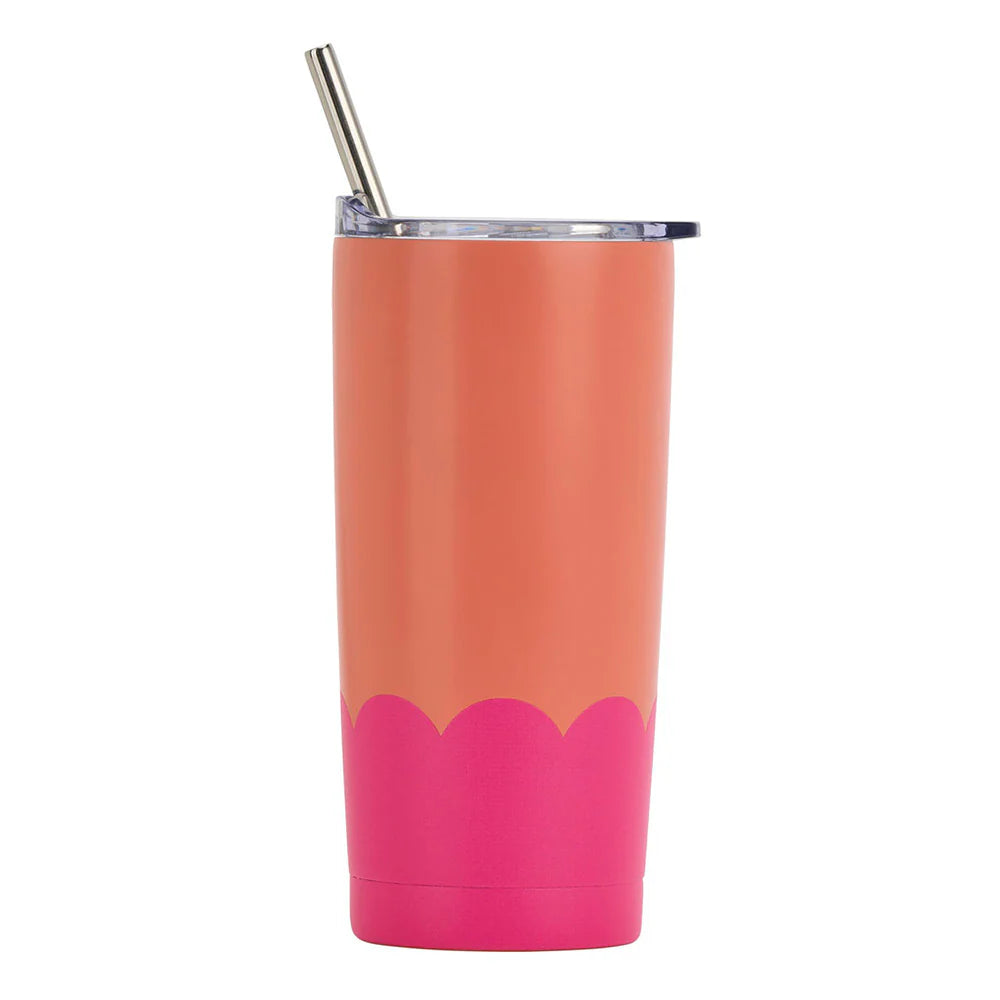 Vacuum-Insulated Bottles Annabel Trends Insulated Smoothie Cup - Wave - Orange & Hot Pink Vacuum-Insulated Bottles Annabel Trends Insulated Smoothie Cup - Wave - Orange & Hot Pink
