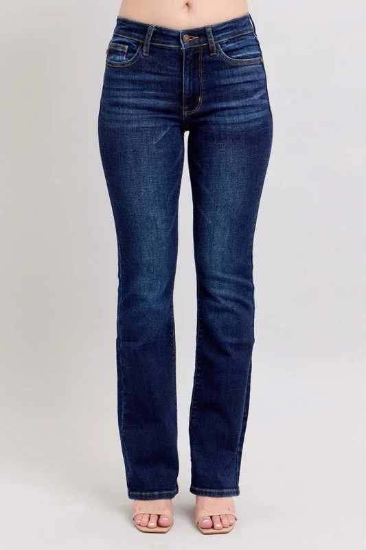 Effortless Sophistication Judy Blue Dark Wash Bootcut Jeans