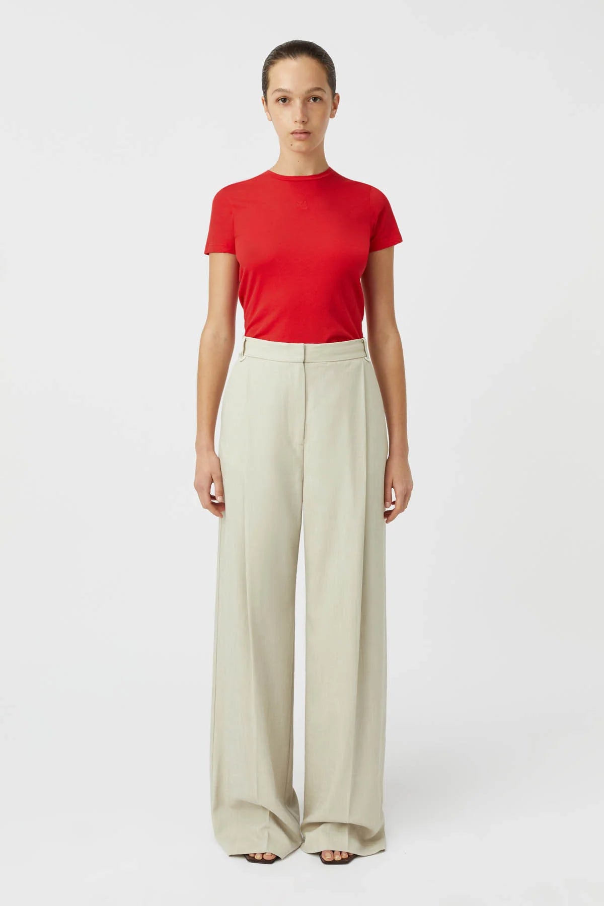 Casual Yet Stylish Separates Delmar Tee - Poppy Red