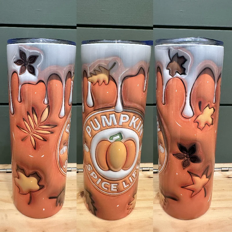 The Good Stuff Pumpkin Spice Inflated 20 oz Tumbler