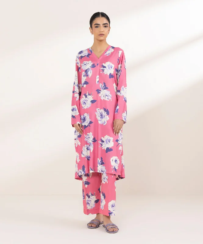 Coastal Beach - Inspired Style Printed Arabic Lawn Shirt