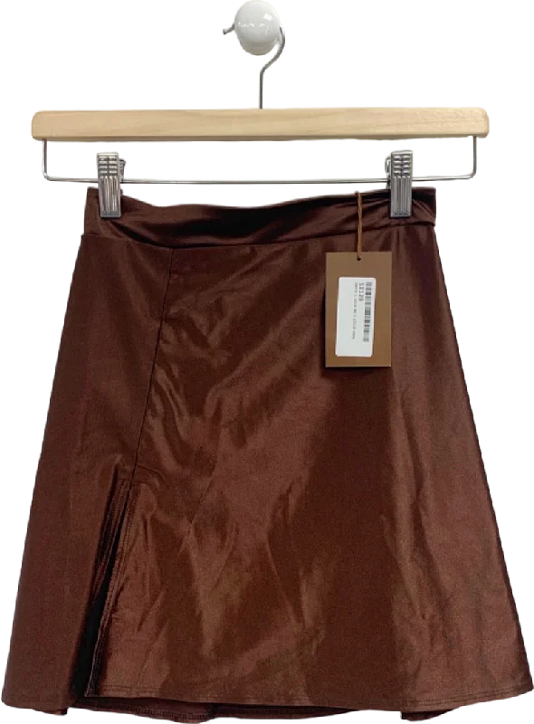 Relaxed Style Sincerely Ria Brown Mini Skirt UK S