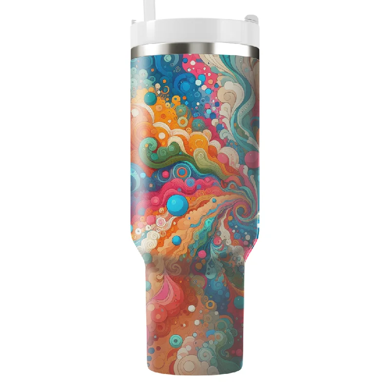 Hot Sale Artistic Patterned Tumbler With Handle